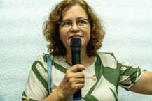 A diretora do Ichca, Sandra Nunes, celebrou a inauguração do Laged (Foto: João Monteiro/Ascom Fapeal)
