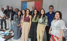 Gestores com os novos professores da Ufal