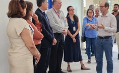 Diretor do Ctec, Vladimir Caramori, na inauguração do prédio do Núcleo de Tecnologia Ambiental