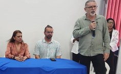 Professor Mario Meneghetti, um dos coordenadores do Nupaqbio inaugurado