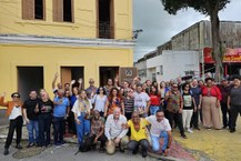 Grupo que participou da visita técnica na Casa Jorge de Lima, em União dos Palmares