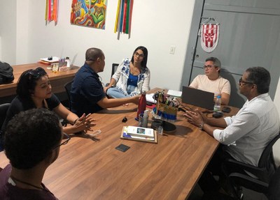 Reunião da equipe do Femupe com a secretária Tereza Machado