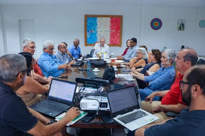 Reuniao da gestão com Sintufal e Adufal