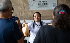Salete Barbosa, da Coopcam de Palmeira dos Índios, na Feira da Rede Territórios dos Saberes e Sabores