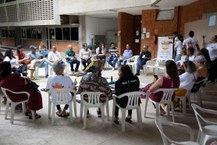 Roda de conversa durante a Feira da Rede Territórios dos Saberes e Sabores