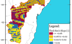 Áreas com secas-relâmpago mais severas (1990-2020) Fonte : Lapis