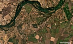 Rio São Francisco a partir de imagens do satélite Planet