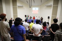 Aula Inaugural no auditório da Reitoria
