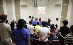 Aula Inaugural no auditório da Reitoria