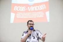 Palestra proferida pelo jornalista Carlos Madeiro