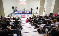 Aula Inaugural no auditório da Reitoria