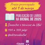 Prorrogado prazo para submissão e publicação de livros na Bienal