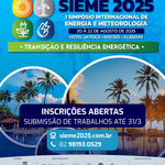 Simpósio de Energia e Meteorologia acontece em Maceió em agosto