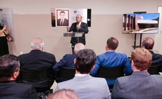 Presidente Fernando Tourinho destacou importância do fórum para população e comunidade acadêmica (Foto Caio Loureiro)