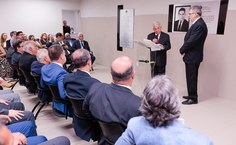Professor aposentado da Ufal, Glauco Manso, irmão do homenageado José Cavalcanti Manso (Foto Caio Loureiro)