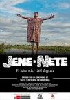 Cartaz do filme Jene Nete – El Mundo del Agua, primeira produção audiovisual do povo Shipibo-Konibo, criada pela comunidade de Santa Teresita de Cashibococha (Ucayali, Peru). A obra aborda a cosmovisão, espiritualidade e relação do povo indígena com a água, e foi tema da mesa-redonda da qual participou o professor Igor Da Mata Oliveira (UFAL) durante missão técnica em Yarinacocha. Imagem: Divulgação / Projeto Konin Ewa