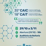 Caic e Cait: abertura dos dois eventos será nesta quarta-feira (29)