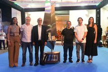 Prefeito de Penedo, Ronaldo Lopes, Sérgio Onofre e convidados da abertura oficial