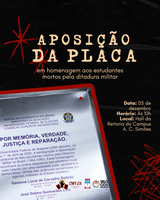 Aposição de placa na Reitoria da Ufal marcará a Semana dos Direitos Humanos