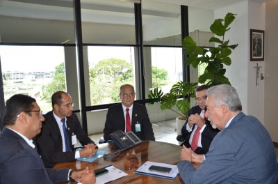 Reunião com o presidente do TCU, ministro Vital do Rêgo