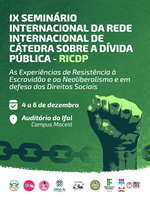 Seminário debaterá heranças da escravidão, neoliberalismo e direitos sociais