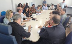 Reunião na SSP com o secretário Flavio Saraiva