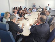 Reunião na SSP com o secretário Flavio Saraiva