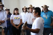 Foram inaugurados equipamentos para a aquicultura, aquaponia e produção de rações