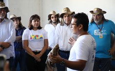 Foram inaugurados equipamentos para a aquicultura, aquaponia e produção de rações