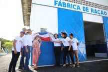 Foram inaugurados equipamentos para a aquicultura, aquaponia e produção de rações
