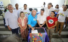 Foram inaugurados equipamentos para a aquicultura, aquaponia e produção de rações