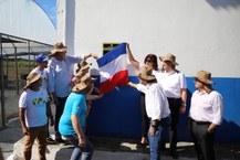 Foram inaugurados equipamentos para a aquicultura, aquaponia e produção de rações