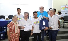 Visita do ministro André de Paula ao Ceca da Ufal