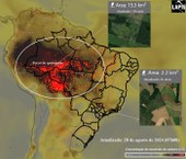 Fumaça das queimadas na Amazônia chega ao Centro-Sul