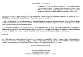 Projeto em parceria com a Ufal é premiado pelo Ministério Público