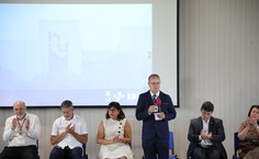 Professor Célio Rodrigues, superintendente do HU, agradeceu o empenho de todas as autoridades que garantiram a modernização do Cacon