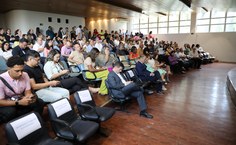 Comunidade universitária e do HU prestigiou o evento no auditório do hospital