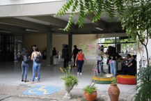 Pátio central do Campus do Sertão, em Delmiro