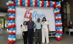 Eliane Barbosa, pró-reitora de Graduação; Alexandre Lima, pró-reitor Estudantil; Wellington Pereira, pró-reitor de Gestão de Pessoas; e a vice-reitora Eliane Cavalcanti