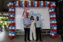 Deputado federal Paulão, vice-reitora Eliane Cavalcanti e o diretor-geral do Campus do Sertão, Thiago Trindade