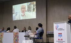 O reitor Josealdo Tonholo não pode estar presente à cerimônia, mas falou, por vídeo, para toda comunidade presente