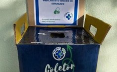Coletor para descarte de medicamentos vencidos