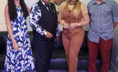 Eraldo Ferraz, Sebastião Medeiros e Taciana Melo em reunião com a secretária Estadual de Cultura