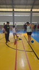 Crianças durante circuito motor proposto pelos estudantes do Iefe