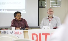 Sociólogo Edval Cajá, um dos sobreviventes da Ditadura, participaou da sessão do Consuni ao lado do reitor Josealso Tonholo