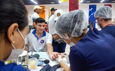 Aferição de pressão arterial, dosagem de glicose em parceria com o curso de Enfermagem do Cesmac do Sertão