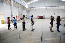 Equipe do projeto tiro com arco