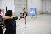 Treinamento da prática de tiro com arco na Ufal