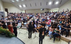 Laboratório de Violino da Ufal se apresentou na abertura da solenidade