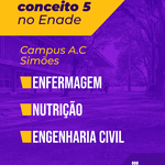 Três cursos de graduação da Ufal recebem nota máxima no Enade